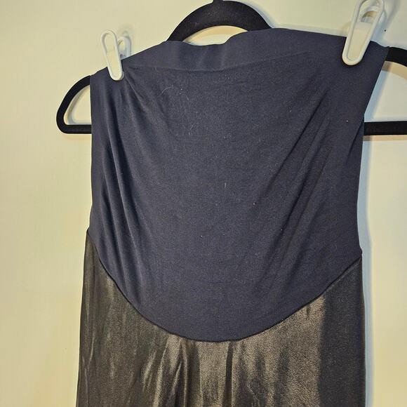 Spanx Maternity Black Faux Leather leggings size Large - Picture 4 of 5